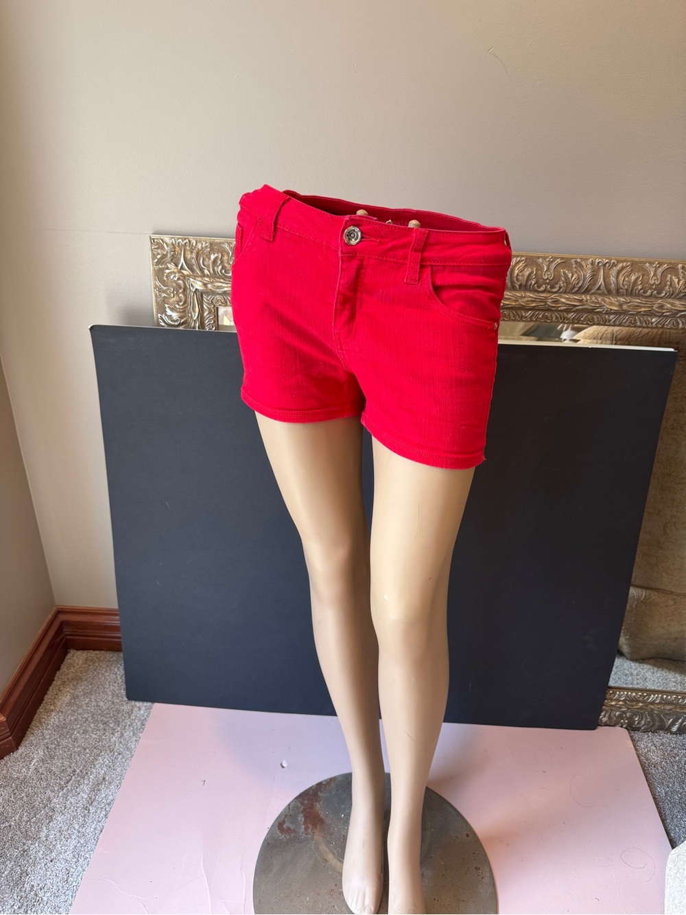 Girls Justice Red Corduroy Shorts